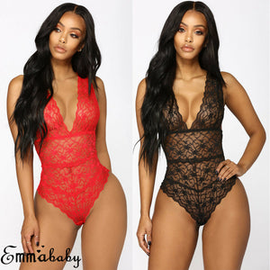 Hot Women's Sexy Lace Floral Lingerie Bodysuits Nightwear - Pleasure Bar