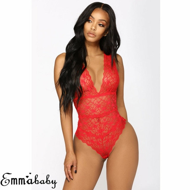 Hot Women's Sexy Lace Floral Lingerie Bodysuits Nightwear - Pleasure Bar