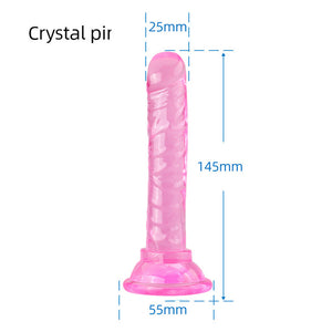 Realistic Dildo With Super Strong Suction Cup Erotic Jelly Dildo Sex Toys for Woman Artificial Penis G-spot Simulation - Pleasure Bar