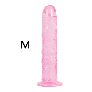 Erotic Soft Jelly Dildo Anal Butt Plug Realistic Penis Strong Suction Cup Dick Toy for Adult G-spot Orgasm Sex Toys for Woman - Pleasure Bar