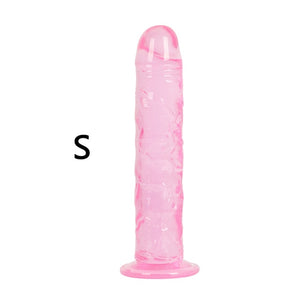 Erotic Soft Jelly Dildo Anal Butt Plug Realistic Penis Strong Suction Cup Dick Toy for Adult G-spot Orgasm Sex Toys for Woman - Pleasure Bar