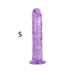 Erotic Soft Jelly Dildo Anal Butt Plug Realistic Penis Strong Suction Cup Dick Toy for Adult G-spot Orgasm Sex Toys for Woman - Pleasure Bar