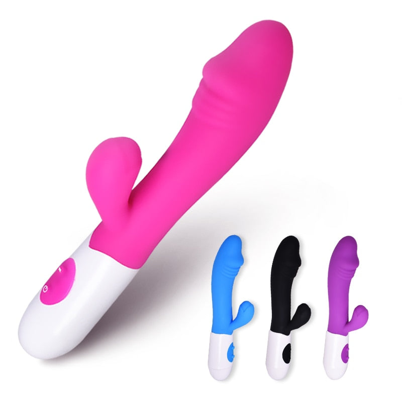 Dildo Vibrator for woman vaginal Clit Stimulator AV Rabbit vibrator femme G Spot Masturbator Dildo Adult Sex Toys for Women - Pleasure Bar