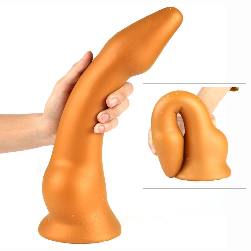 Soft Long Anal Plug Dildo Huge Butt Plug With Suction Cup Adult Erotic Sex Toys for Woman Men Prostate Massgae Big Anus Dilator - Pleasure Bar