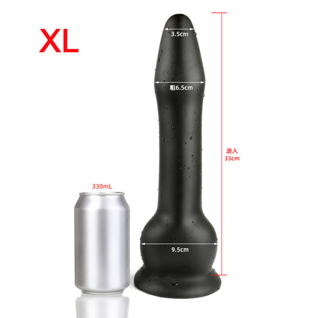 Soft Long Anal Plug Dildo Huge Butt Plug With Suction Cup Adult Erotic Sex Toys for Woman Men Prostate Massgae Big Anus Dilator - Pleasure Bar