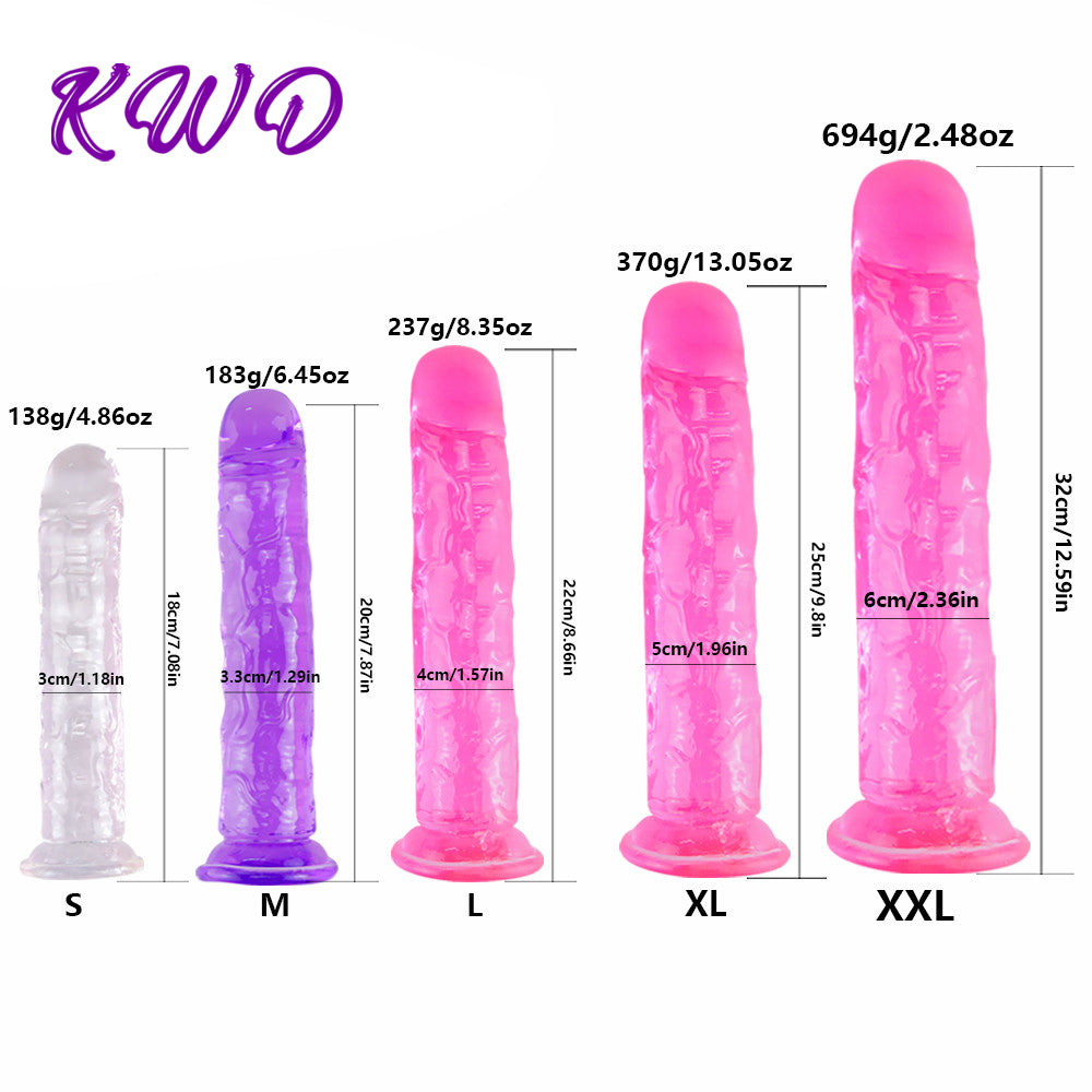 Realistic Dildo With Super Strong Suction Cup Erotic Jelly Dildo Sex Toys for Woman Artificial Penis G-spot Simulation - Pleasure Bar